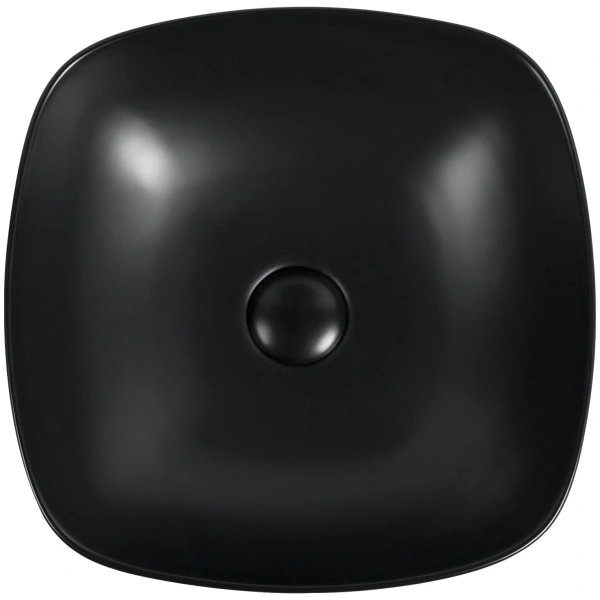 раковина накладная 40 см aquanet trend-1-mb 00273684, черный матовый