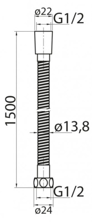 душевой шланг cezares czr-fmdc2-120-02 бронза