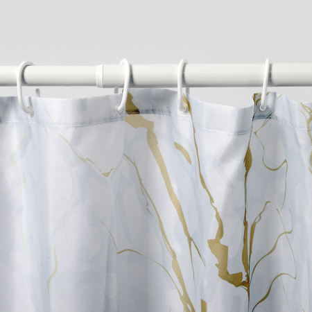 штора для ванны wasserkraft sauer 180x200 sc-79101 цвет белый