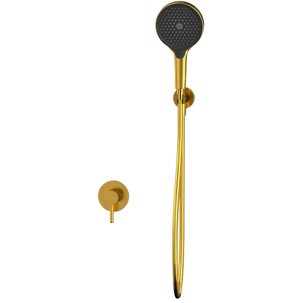 смеситель для душа whitecross y brushed gold yset02topglb брашированное золото