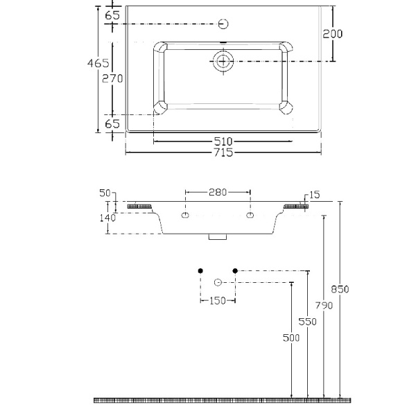раковина полувстраиваемая allen brau fantasy flat 4.11011.20 72x47, с переливом, белая