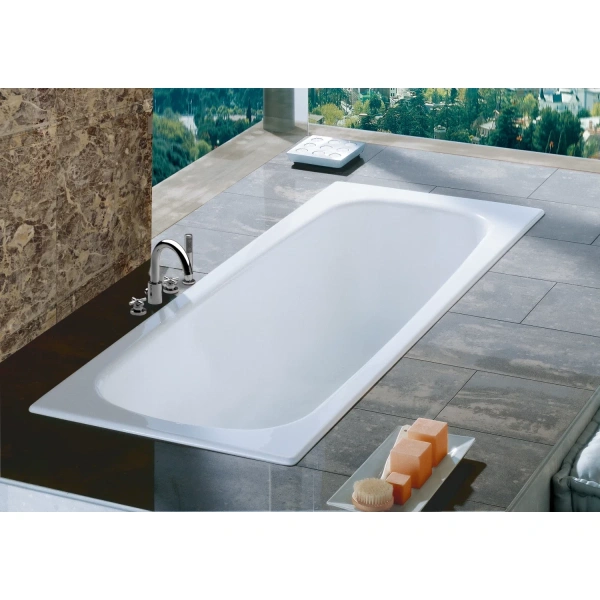 ванна чугунная roca continental 211506001 120x70 см, белый