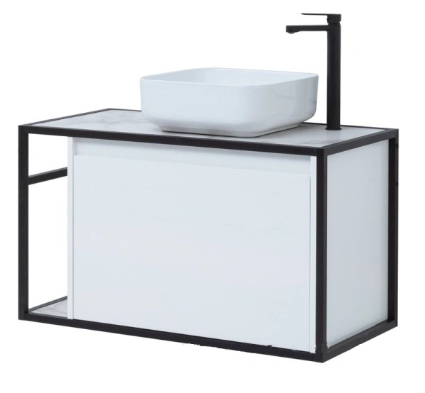 тумба под раковину aquanet nova lite loft 90 r белый, 00261651