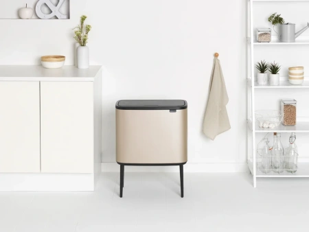 мусорное ведро brabantia bo touch bin 304583 36 л, шампань