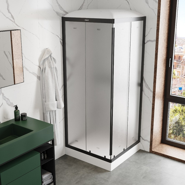 душевая кабина parly frost 80x80 fq811b без гидромассажа