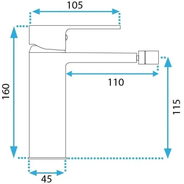 смеситель rea argus rea-b6411 для биде, без донного клапана, золотой матовый смеситель rea argus rea-b6411 для биде, без донного клапана, золотой матовый