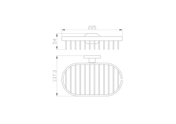 Мыльница Wonzon & Woghand First WW-8424 хром