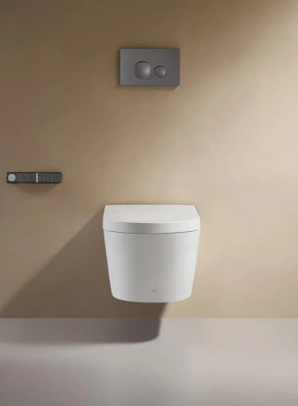 кнопка смыва для инсталляции arrow ahm051g для унитаза, абс-пластик, цвет глянцевый серый