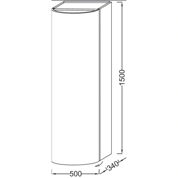 пенал jacob delafon presquile eb1115g-m47 подвесной l, оливковый матовый