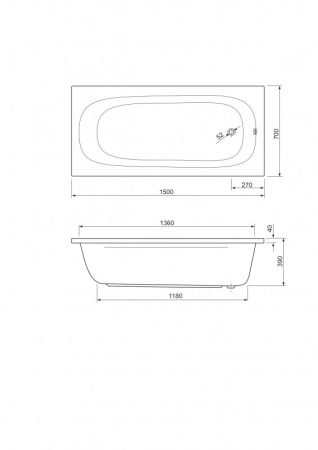 панель фронтальная 160 cezares emp-160-scr-w37