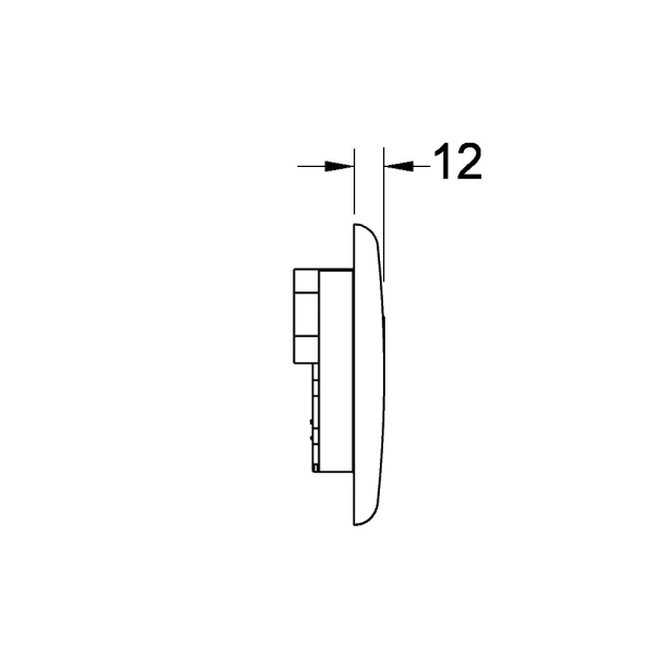 кнопка для инсталяции tece planus urinal 6 v-batterie 9242354 цвет белый матовая