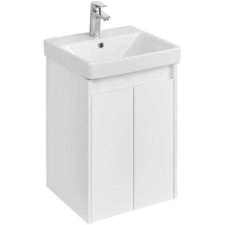 тумба белый глянец/белый матовый 38 см акватон сканди doors 1a278701sd010