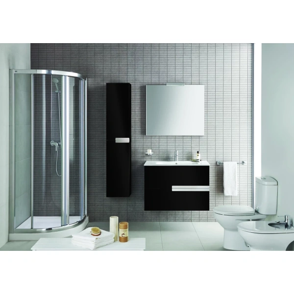 пенал roca victoria nord black edition zru9000095 подвесной l/r, черный глянец