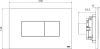 кнопка смыва для инсталляции oli karisma 641006 для унитаза, пластик, цвет матовый хром