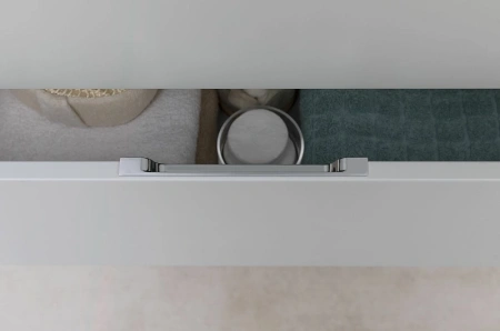 тумба под раковину aquanet алвита new 60 2 ящика, серый, 00277512