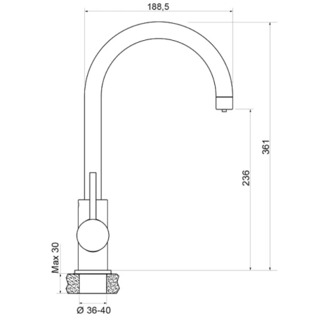 смеситель для кухни с подключением к фильтру argo spring 3509l spring