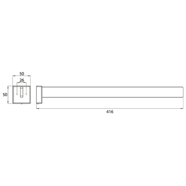 Emco Emco Cue Полотенцедержатель 41.6см, цвет: хром