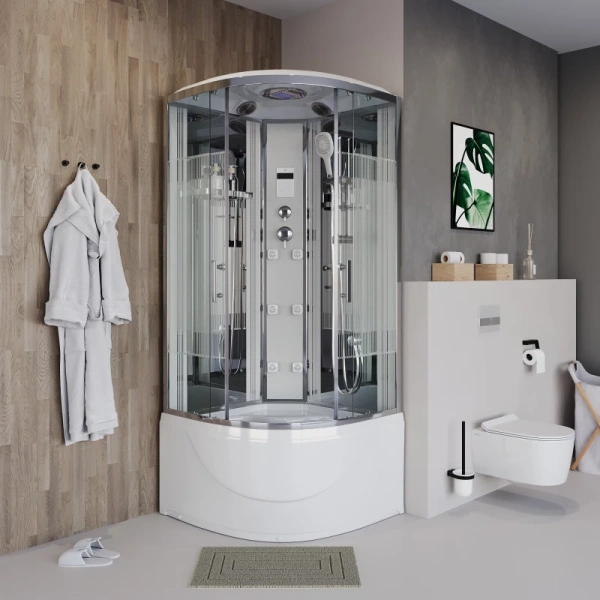 душевая кабина niagara ultra ng-709-01 100х100, с высоким поддоном