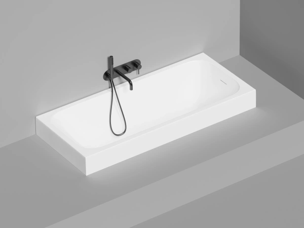 ванна из искусственного камня salini orlando kit 160х70х60 см, s-stone, белый матовый, 102125m