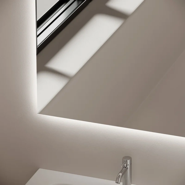 зеркало для ванной комнаты sancos square 1600х800 с подсветкой, sq1600