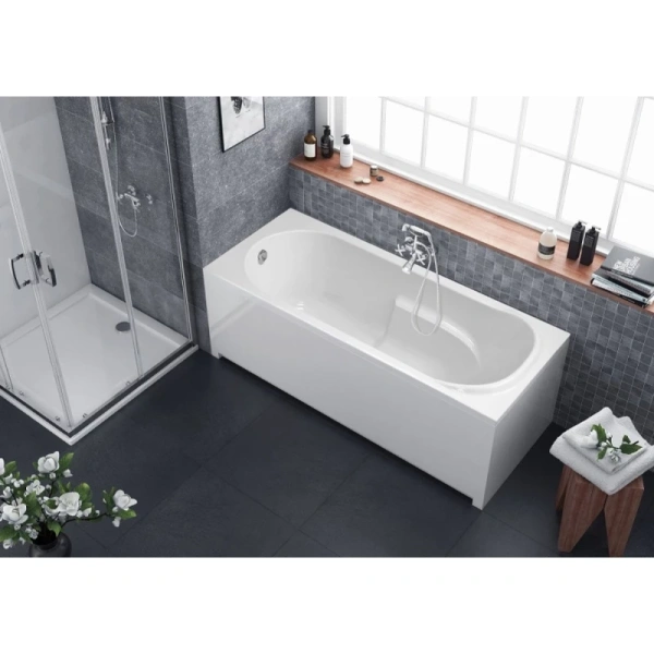 акриловая ванна 160x75 см berges lumbo 050002