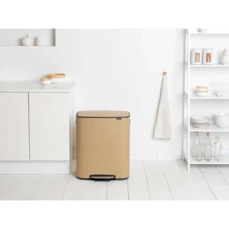 мусорное ведро 60л brabantia pedal bin bo 211423