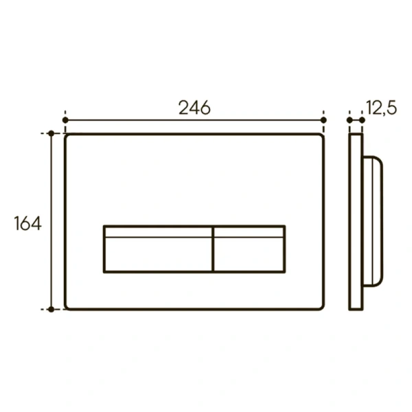 кнопка aqueduto retangulo novo ret0210