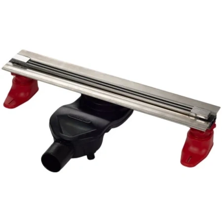 душевой лоток berges super slim 400 090177 с решеткой хром матовый