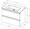 тумба под раковину allen brau eclipse 80 1.e1002.pwm подвесная папирус матовый