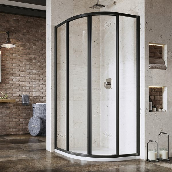 душевой уголок ravak supernova skcp4-90 90×90 3117o302z1 профиль черный, стекло прозрачное