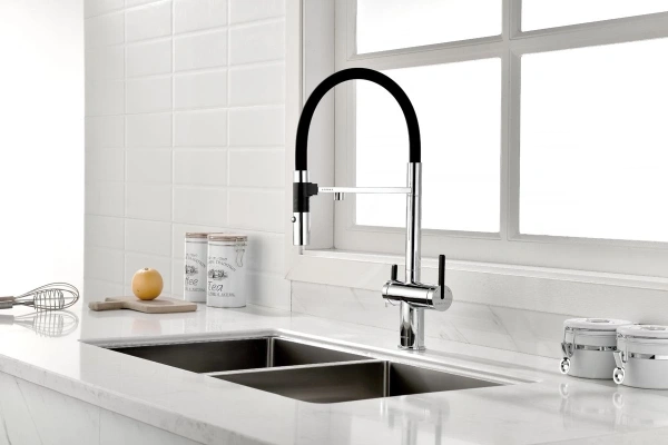 смеситель для кухни с подключением к фильтру paulmark gravity gr213888-cr