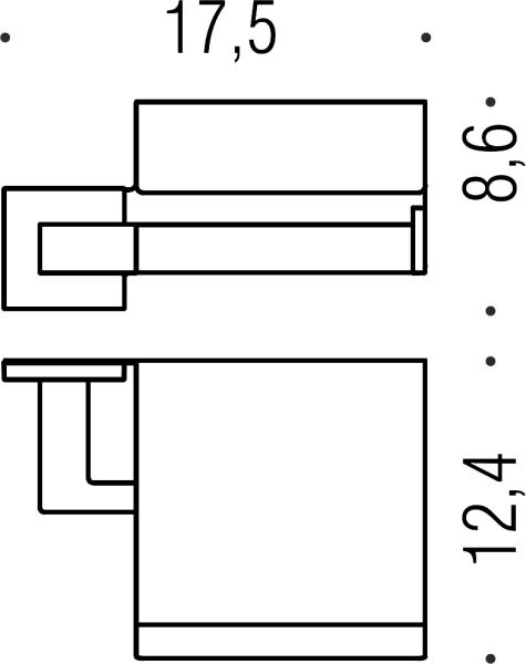 Держатель туалетной бумаги Colombo Design BasicQ B3791