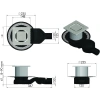 душевой трап berges platz norma 150x150 091159 с решеткой хром