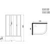 душевая кабина niagara classic 120x80 l ng-2310-14lbkg с гидромассажем