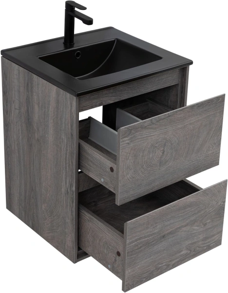 тумба под раковину aquanet милан 00336371 49.6x45.3 см, дуб рошелье