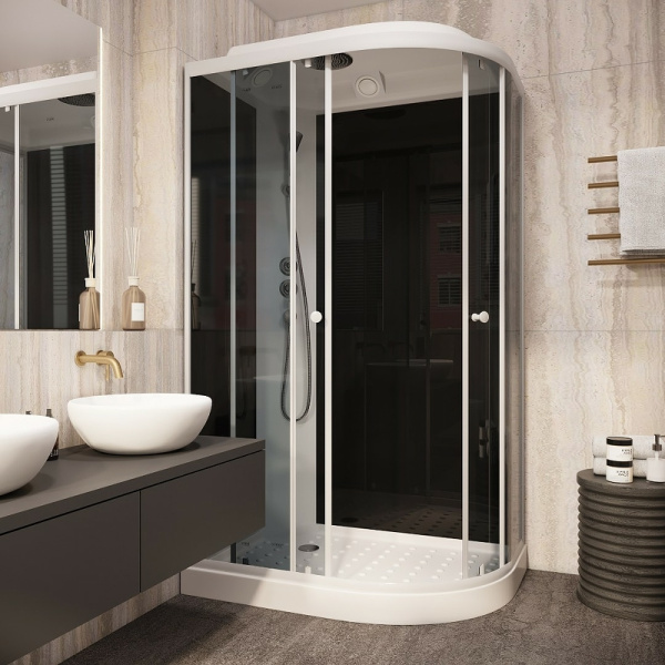 душевая кабина parly classic эконом 120x80 l ec1231l без гидромассажа