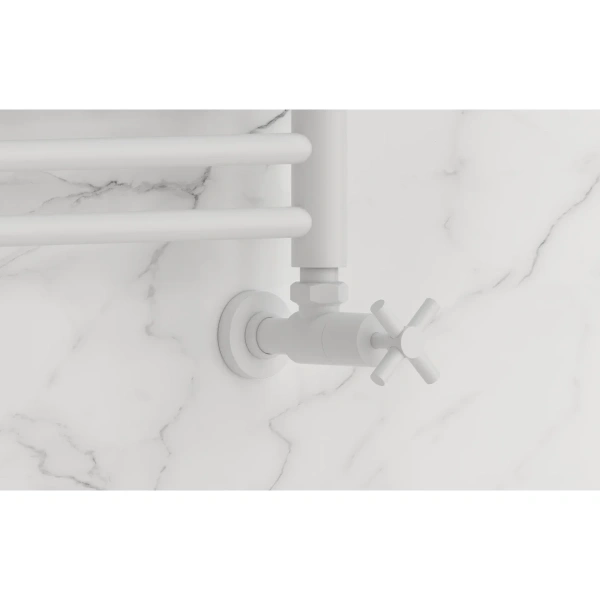 вентиль запорный угловой сунержа 30-1408-1212 1/2"x1/2" ш/ш, белый матовый