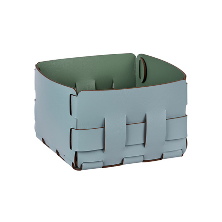 Корзинка Colombo Design Adj Mini Bottega BADJ1019-5060 19x19хh13 см, небесный|эвкалипт