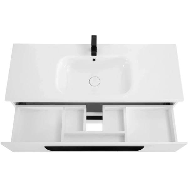 тумба под раковину cezares eco-cer 120 eco-cer-1200-2c-so-bo подвесная bianco opaco без ручек