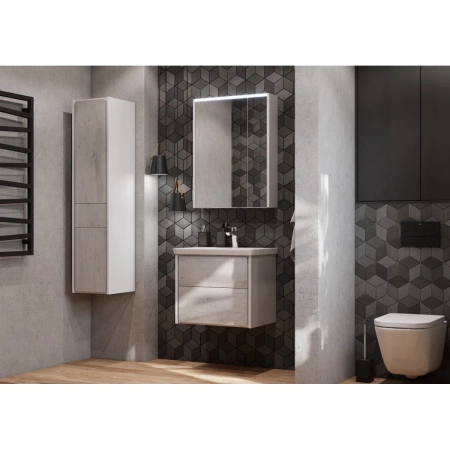 тумба бетон/белый матовый 57,7 см roca ronda zru9303002