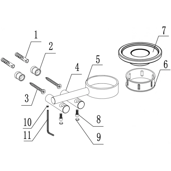 Мыльница Abber Osten 316 AA1858BGG брашированная оружейная сталь
