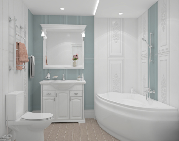 Керамическая плитка Kerama Marazzi Монфорте белый блестящий обрезной 14000R настенная 40х120 см