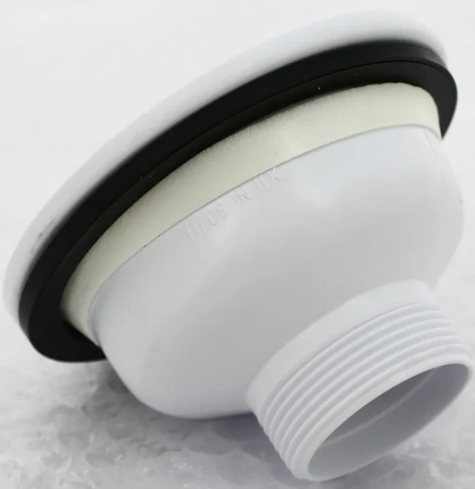 донный клапан mcalpine mrskw7 для раковины, без перелива, с пробкой-решеткой, хром