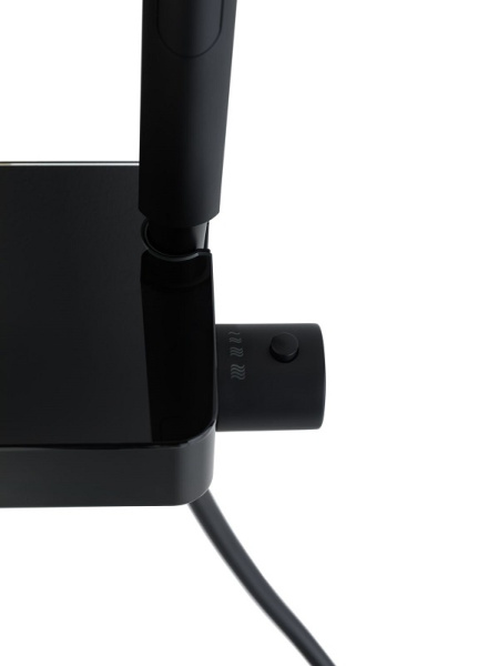 смеситель для душа allen brau fantasy 5.11002-31 термостат , черный матовый