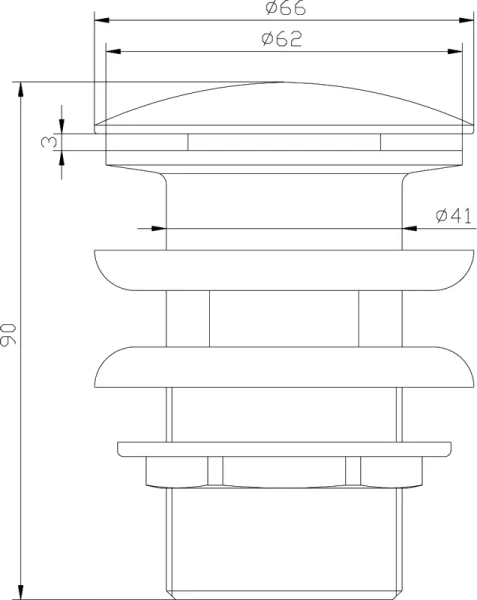 донный клапан lemark jasmine lm6680b для раковины, с переливом, бронза