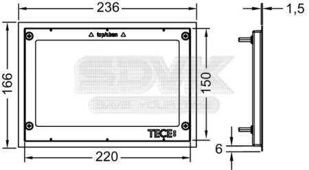 Металлическая декоративная рамка Tece Now 9240645 Металлическая декоративная рамка Tece Now 9240645