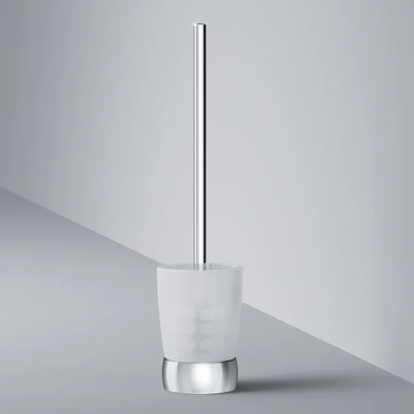 Ёршик для унитаза AM.PM Sensation A3033200 напольный, хром | стекло матовое