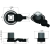 душевой трап berges platz norma 100x100 090158 с решеткой хром матовый