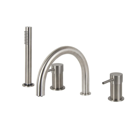 Смеситель на борт ванны Fima Carlo Frattini Spillo Steel F3074INOX