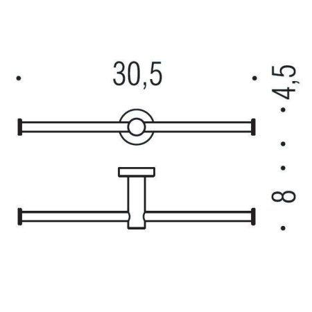 держатель туалетной бумаги colombo design plus w4990.hps1 двойной нержавеющая сталь